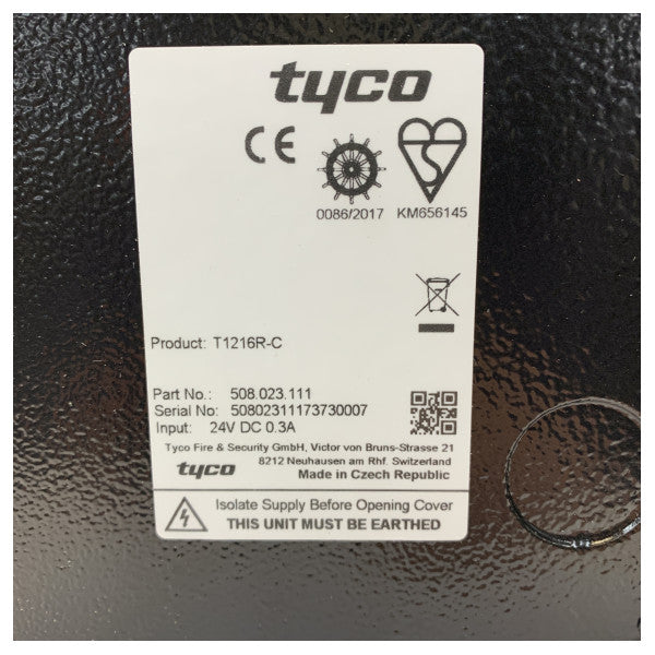 Sailor Tyco T1216R-C Marine brannalarmpanel - brannalarmkontrollpanel - Wheelmark 