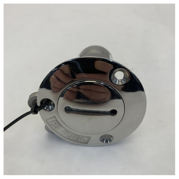 Vetus Għatu tal-Mili tad-Deck tal-Fjuwil 38mm Stainless Steel - Marine Deck Fill - CAPF38S 