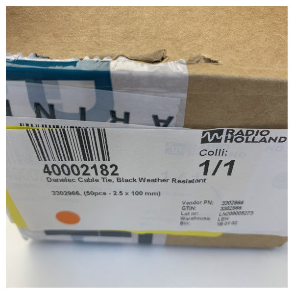 Danelec 3302966 Стяжки для кабелів 2x 50 шт. 