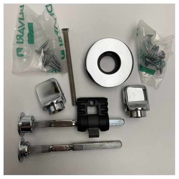 Хромована латунна дверна фурнітура Olivari Marine для човнів та кораблів - H106V6