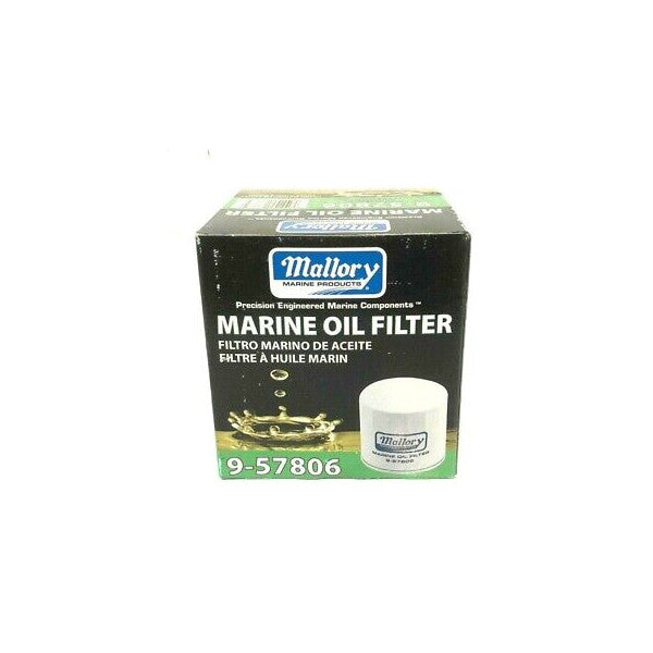 Mallory 9-57806 black screw on oil filter