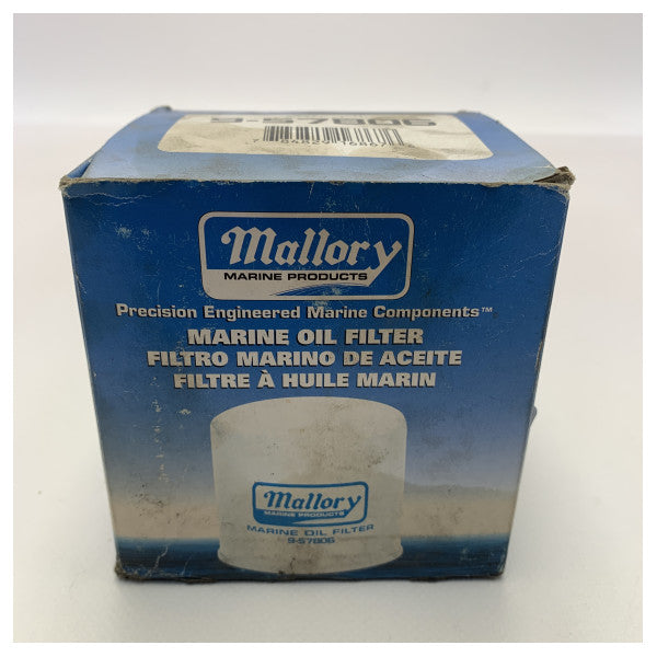 Mallory 9-57806 black screw on oil filter