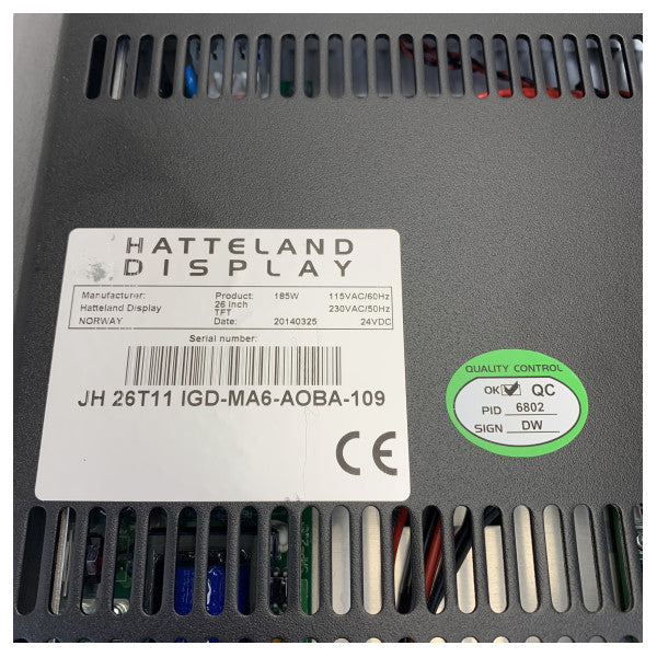 Hatteland JH 26T11 IGD-MA6-AOBA-109 SeaGuide ECDIS Display Marinho - 26 Polegadas 