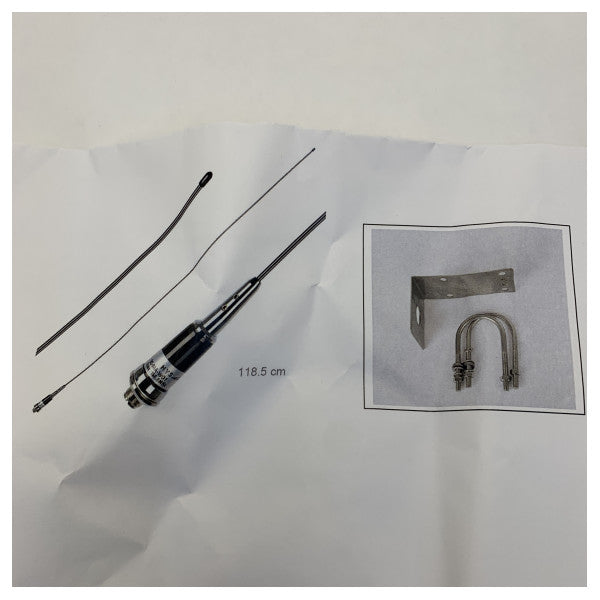 TC-MA-W01 VHF Marine Antenna with Mounting Bracket