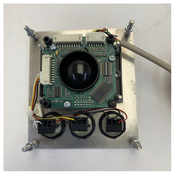 38mm Stainless Steel Trackball Marine Panel Mount TV1044 - Industrijali Stainless Steel Front Panel 
