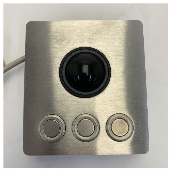 38mm Stainless Steel Trackball Marine Panel Mount TV1044 - Industrijali Stainless Steel Front Panel 