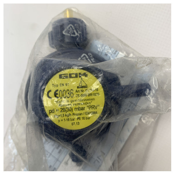 Regolatore di pressione del gas Talamex 1,5 KG/H | 30 mbar -90500501