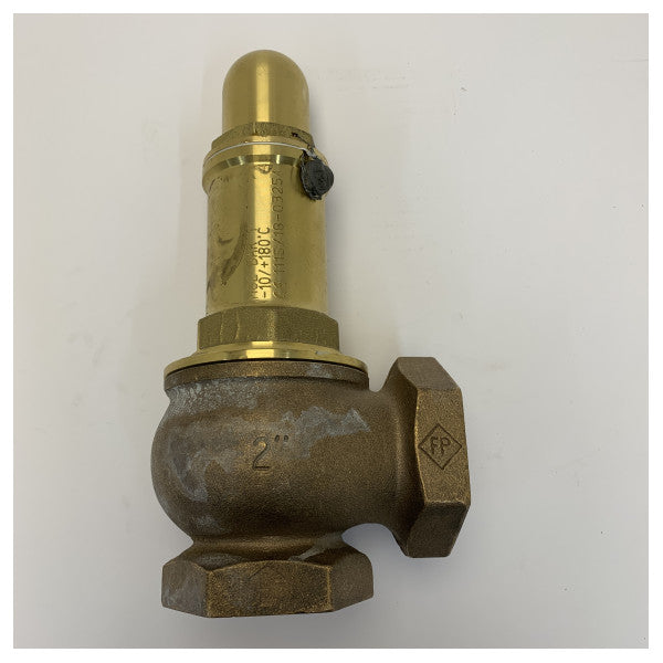 F.lli Pedretti Safety - Trykventil 2 Tommer - 1 Bar Messing 