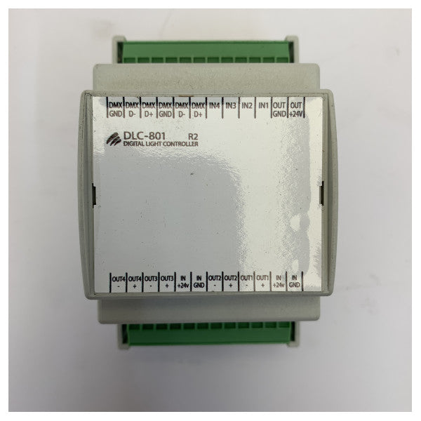 DLC-801 4-kanals LED-driver 24V 4 x 4A - DMX digital lyscontroller 