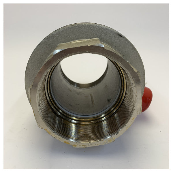 Rustfritt stål 4 tommers kuleventil 100mm - 56010 