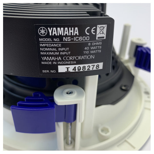 Kit de Colunas de Áudio Marinho Yamaha NS-IC600 Branco Embutido - 6.5 Polegadas - 110W 