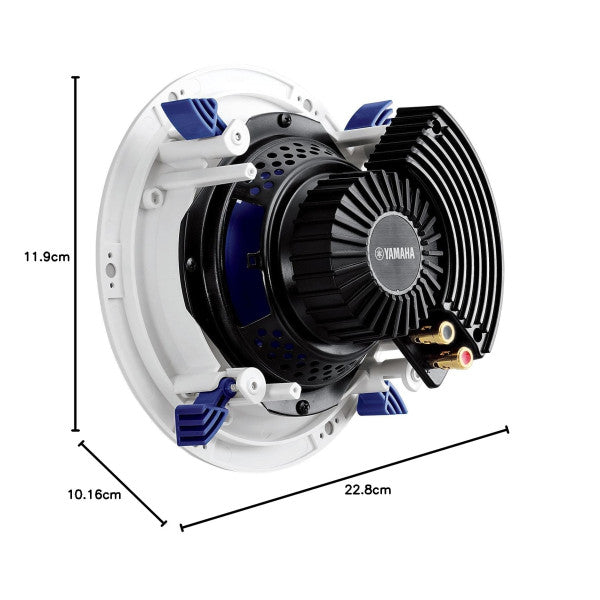 Kit de Colunas de Áudio Marinho Yamaha NS-IC600 Branco Embutido - 6.5 Polegadas - 110W 