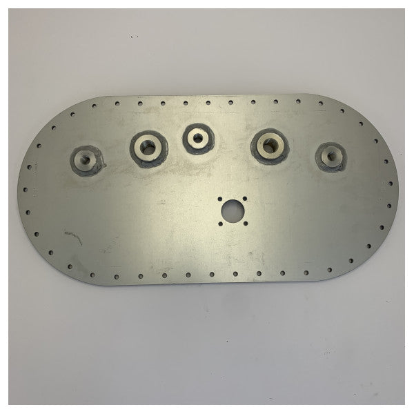 Pershing 76 Fuel Tank Cap Access Plate with Gasket Stainless Steel  - 54168