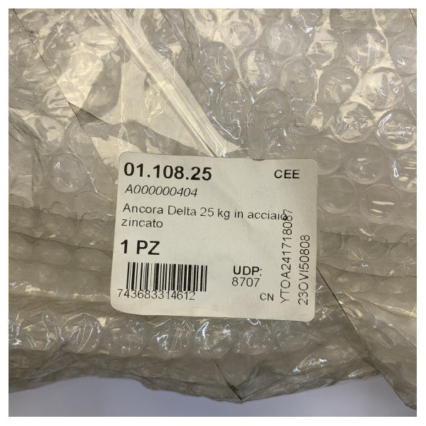 Lewmar Delta Çapa 25KG - 55lbs Galvanizli Çelik - 57425 