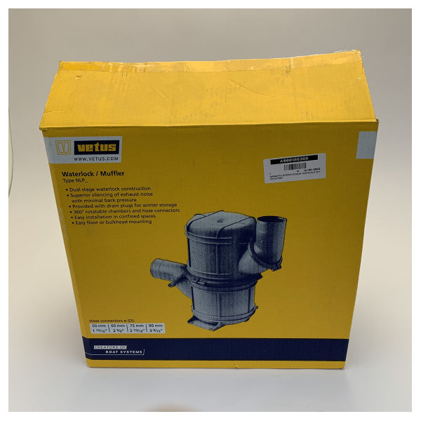 Vetus NLP50S Waterlock Avgassystem - Dämpare 50 mm - NLP50S 