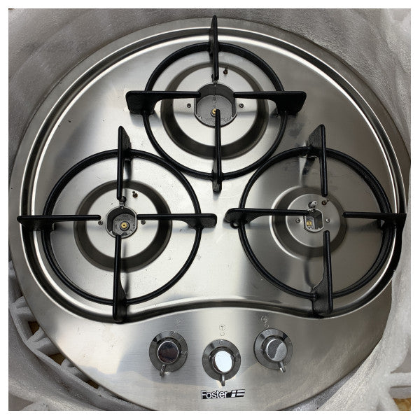 Foster 3 burner stainless steel gas stove round - 7052022