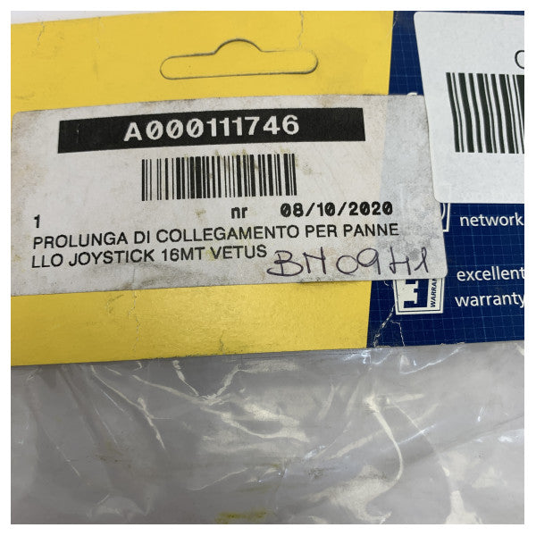 Vetus BP2916 forlengelseskabel for joystick baugthrusterpanel 16M 