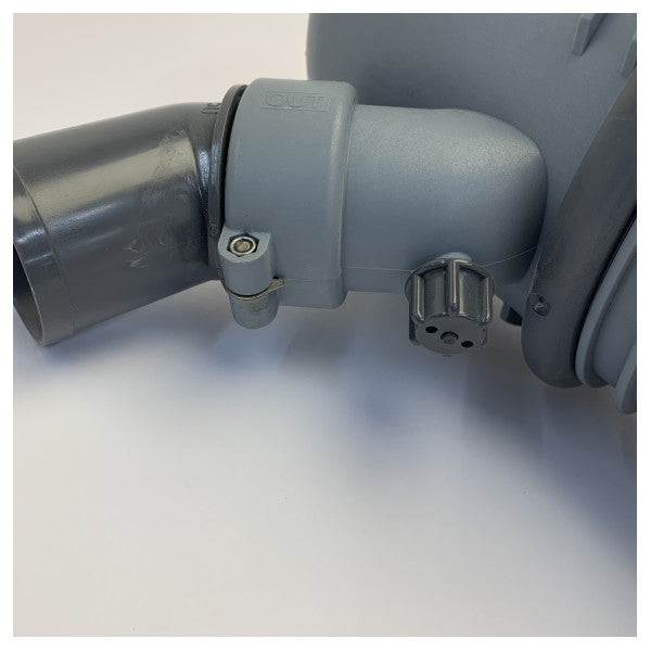 Vetus NLP50S Uitlaat Waterlock en Demper voor 50/51mm Uitlaat Slang 