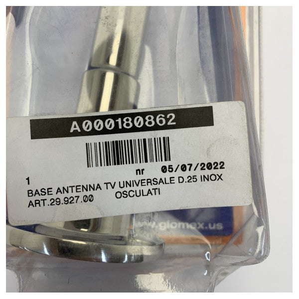 Support d'antenne en acier inoxydable universel Glomex 29.927.00 