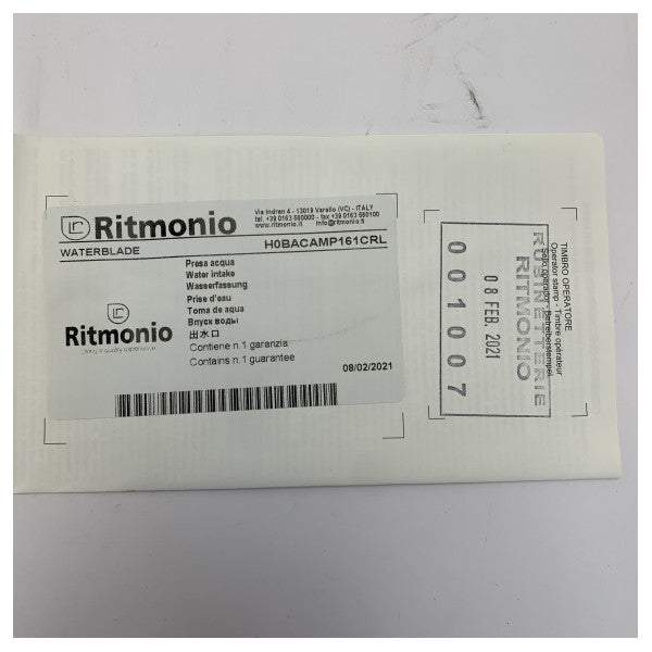 Ritmonio vandindløbsfitting 35 mm krom H0BACAMP161CRL 