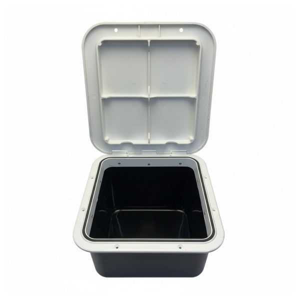 Inspekcyjna klapa Osculati z pudełkiem na przechowywanie 285 x 285 mm Biała - 20.316.00.1 