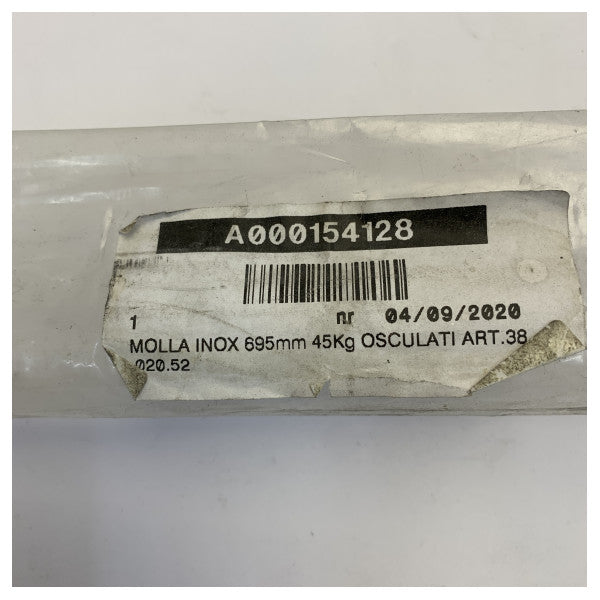 Osculati Gasfeder 695mm 45kg 450N Edelstahl - 38.020.52 