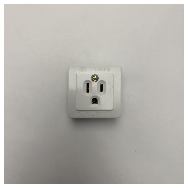 Μονή πρίζα με bulkhead LK3011K 125V 15A αδιάβροχη επιτοίχια πρίζα 