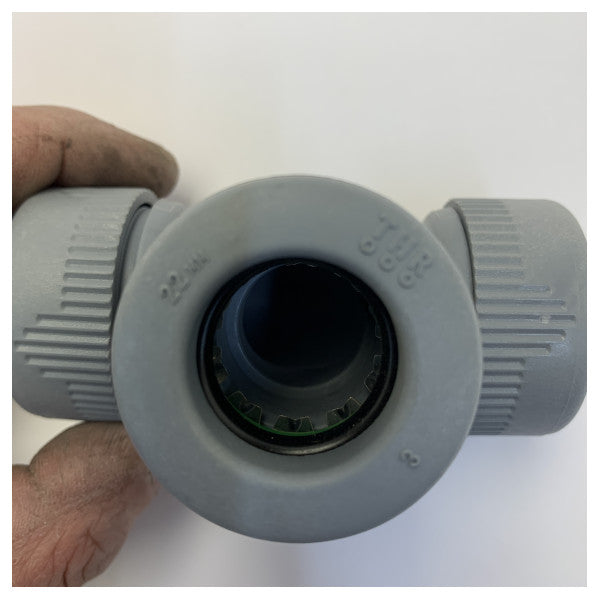 Reducer T-piece 22 x 22 x 15 mm Push-fit Fitting for Water Systems