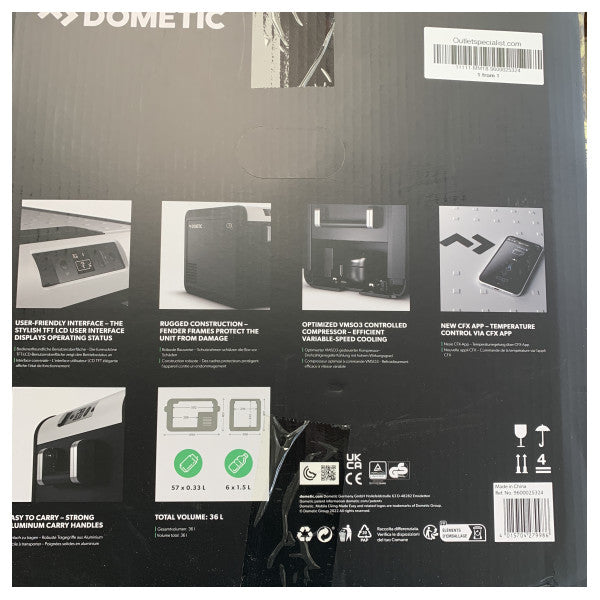 Dometic CFX3 kompressorkøler 35L køleboks sort - 9600025324
