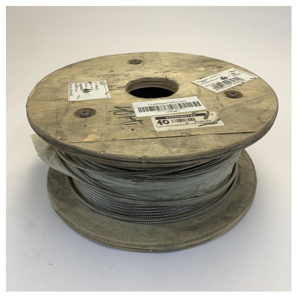 Rustfritt stål AI316 kabel - 5mm - 1x 19 40M 