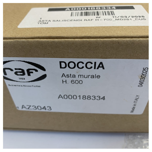 RAF Duschhuvudstångsstöd H600 mm MD281 Krom 