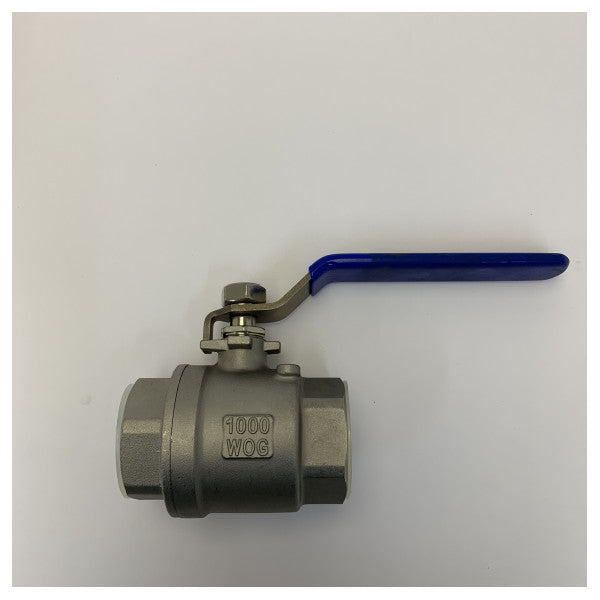 Valvola a sfera Osculati 1 1/4 pollici F-F in acciaio inox 17.721.05 