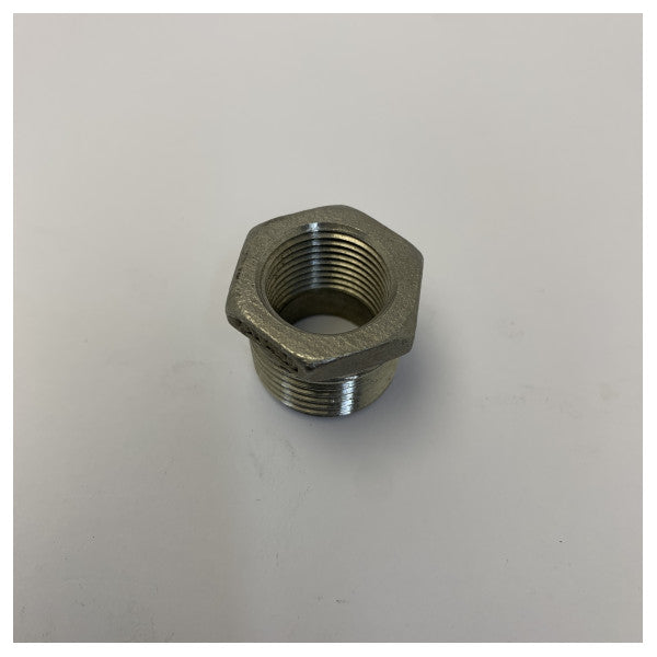 Adattatore Osculati nipple 1/2 M x 3/8 pollici F Acciaio Inossidabile 17.321.02 