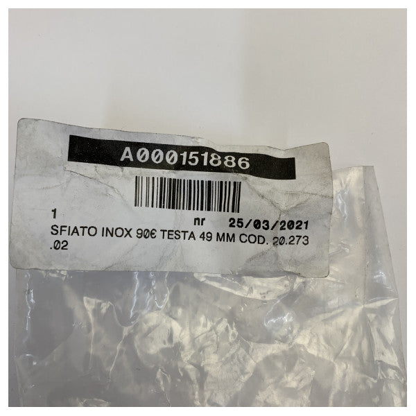 Osculati Edelstahl Luftventil 90 - 49/19mm 20.273.02 