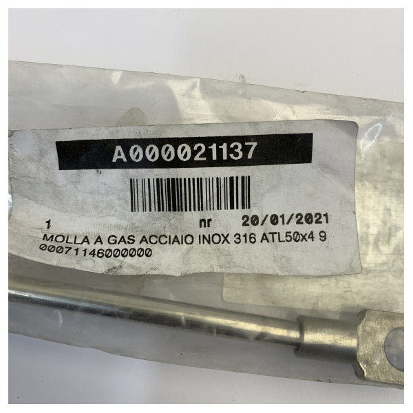 Osculati Gasfjedre i rustfrit stål 316 - 180N - ATL50x4 38.009.03 