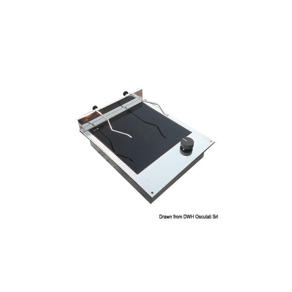 Techimpex Cristal1 Induktionshäll - Enkelt brännare - Rostfritt stål - 50.100.41 