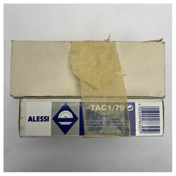 Alessi TAC1/78+TAC1/79 porcelanowy zestaw filiżanek do herbaty z talerzykiem