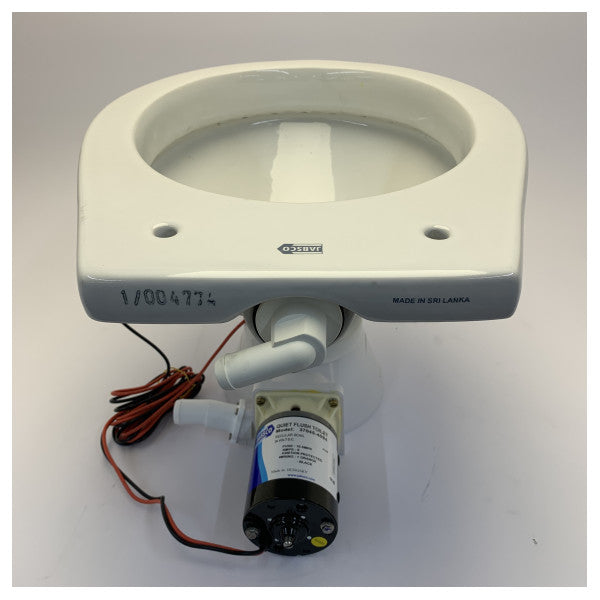 Toilet électrique Jabsco Quiet Flush Regular avec vanne magnétique 24V - 37045-4094 