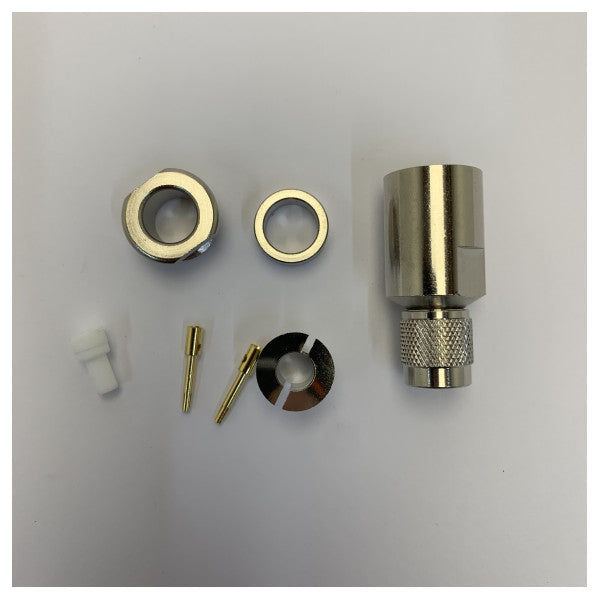 Aircom Plus TNC ženski lemljeni konektor za Ecoflex 10 - SSB 70-7384 RF konektor 