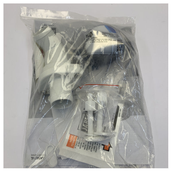 Inodoro eléctrico Jabsco Lite Flush 24V con interruptor de pie - 58500-0024 