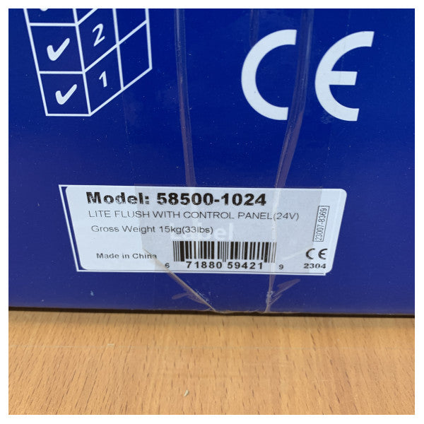 Jabsco Lite Flush Electric Toilet 24V - Remote Control - 58500-1024