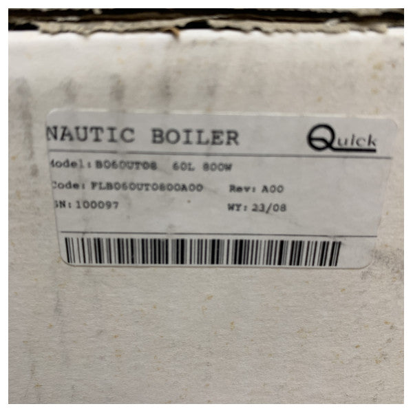 Quick Sigmar Marine 60L kedel 230V 800W rustfrit stål 