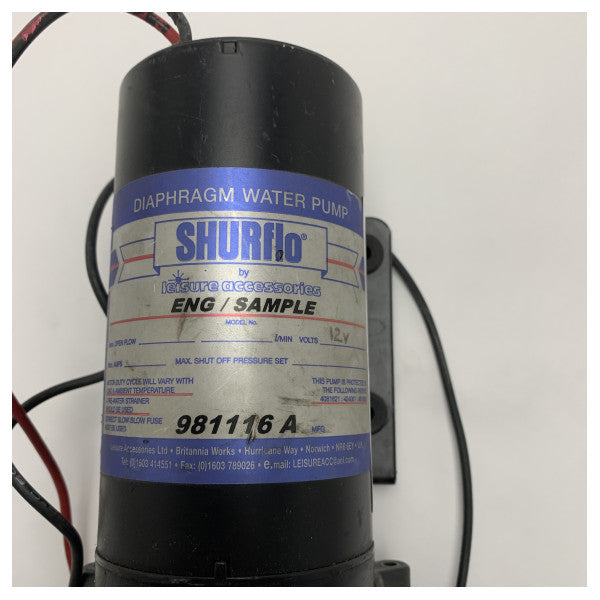 KÄYTETTY Shurflo 981116A makean veden painepumppu 12V