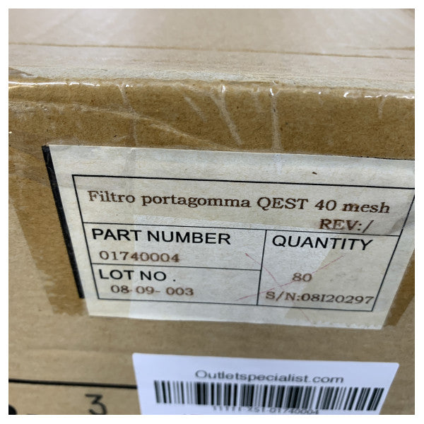 Flojet 01740004 Inline vattenfilter 40 mesh - Marin vattenpumpfilter 