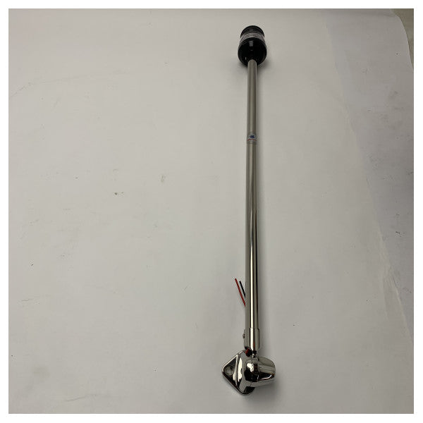 Osculati Marine Stainless Steel Aerodynamic Navigation Light Mast 60cm - Weatherproof Boat and Ship Marker