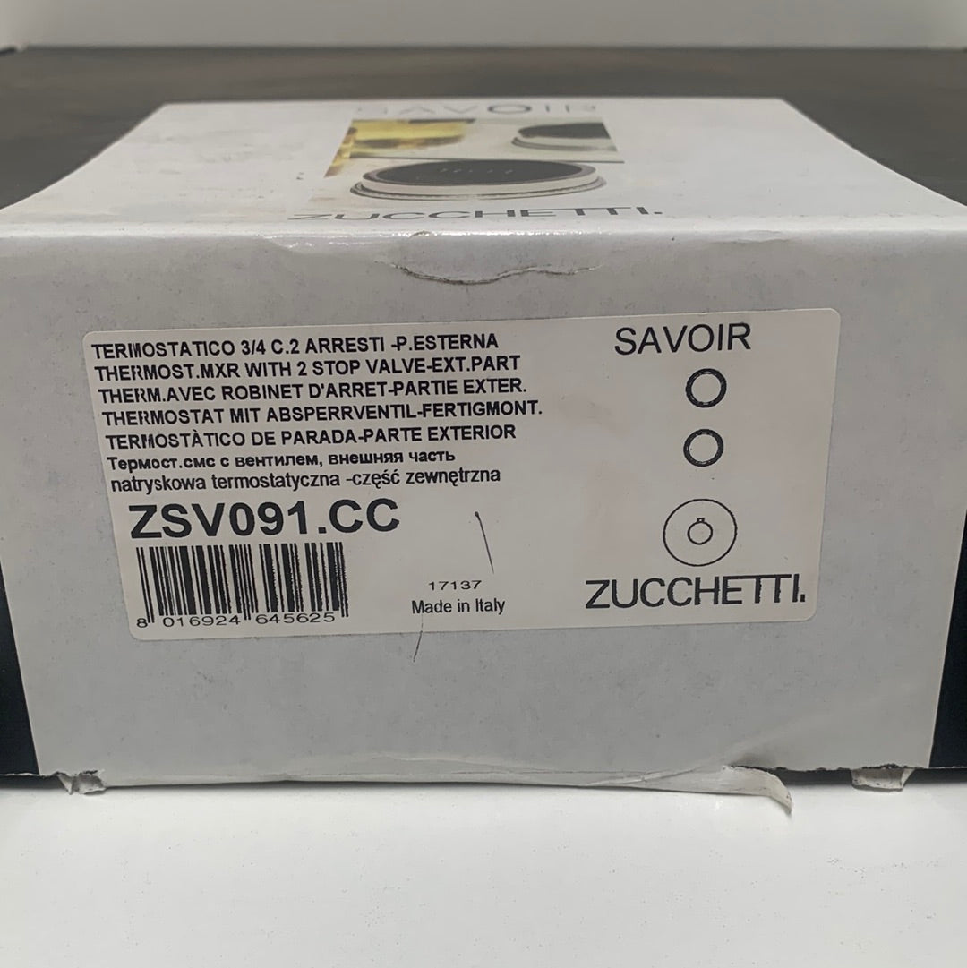 Zucchetti Savoir termostatbatteri med skjult bruser - ZSV091.CC