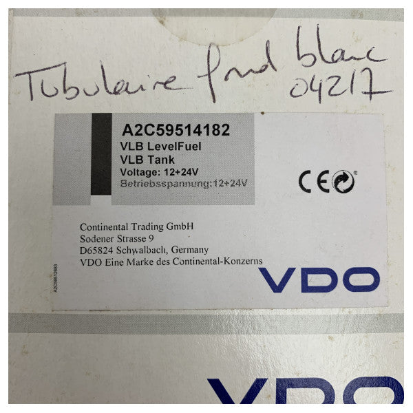 Морський паливомір VDO A2C59514182 - довговічний, точний вимірювач рівня палива 12В/24В для катерів