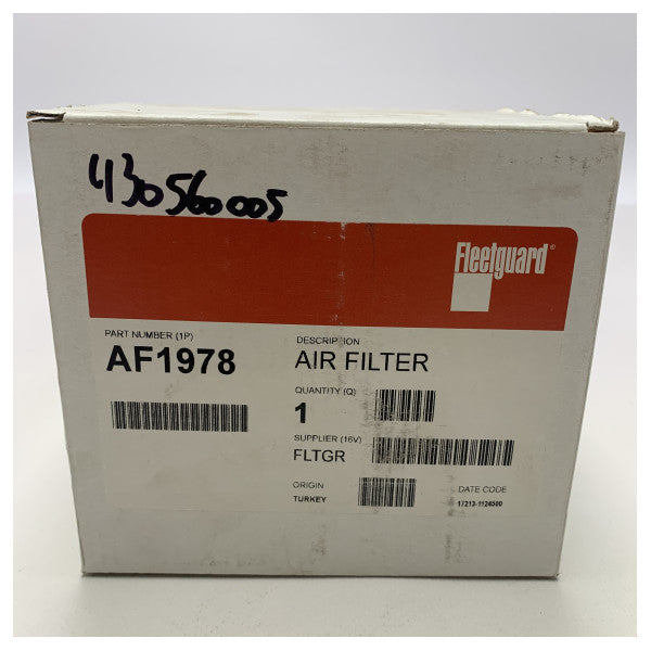 FleetGuard AF1978 engine air filter insert