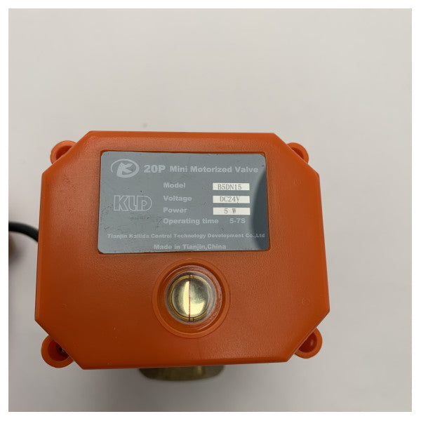 Vetus KLD B5DN15 Mini motoriseret kugleventil 1/2" DN15 24V DC 5W 