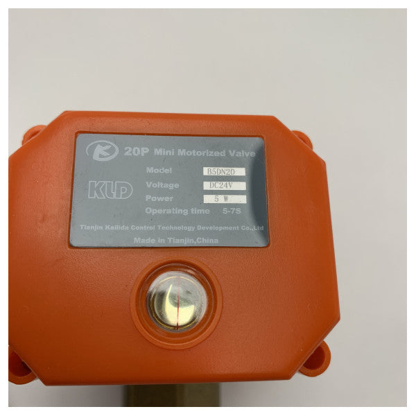 Vetus KLD Vetus Mini motoriseret kugleventil DN20 3/4 tomme 24V 
